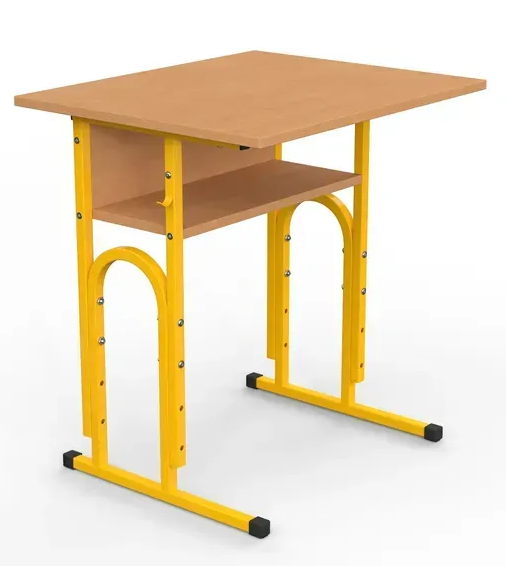 Стіл учнівський 05 №4-6/600х500 прямі кути без полиці МФ Вересень